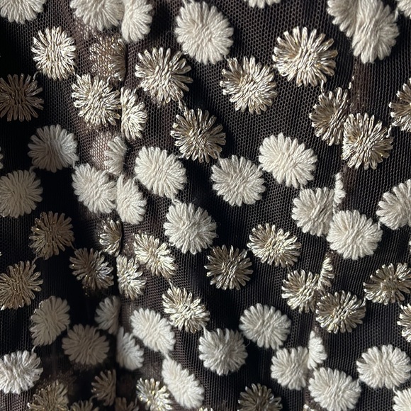 NWT Tory Burch blouse-skirt. Selling together. Beautiful gold cream navy sz 10 - Picture 5 of 6